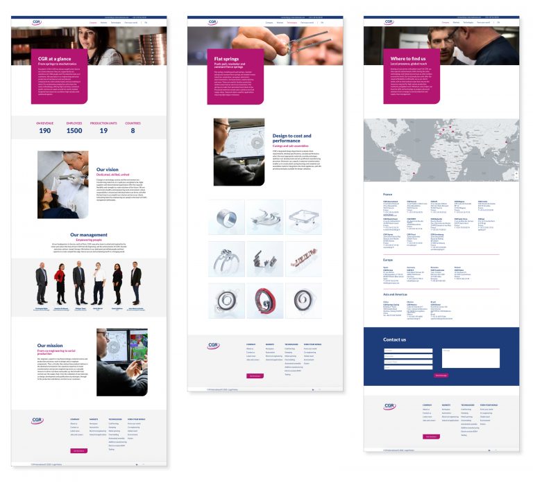 Site web CGR international